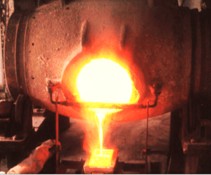 smelting gold